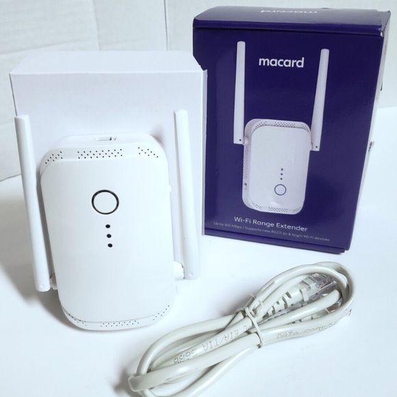 Dual Antenna Wi-Fi Range Extender - White - Picture 6 of 8